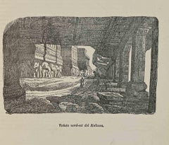 Nordostenansicht von Kailasso – Lithographie – 1862
