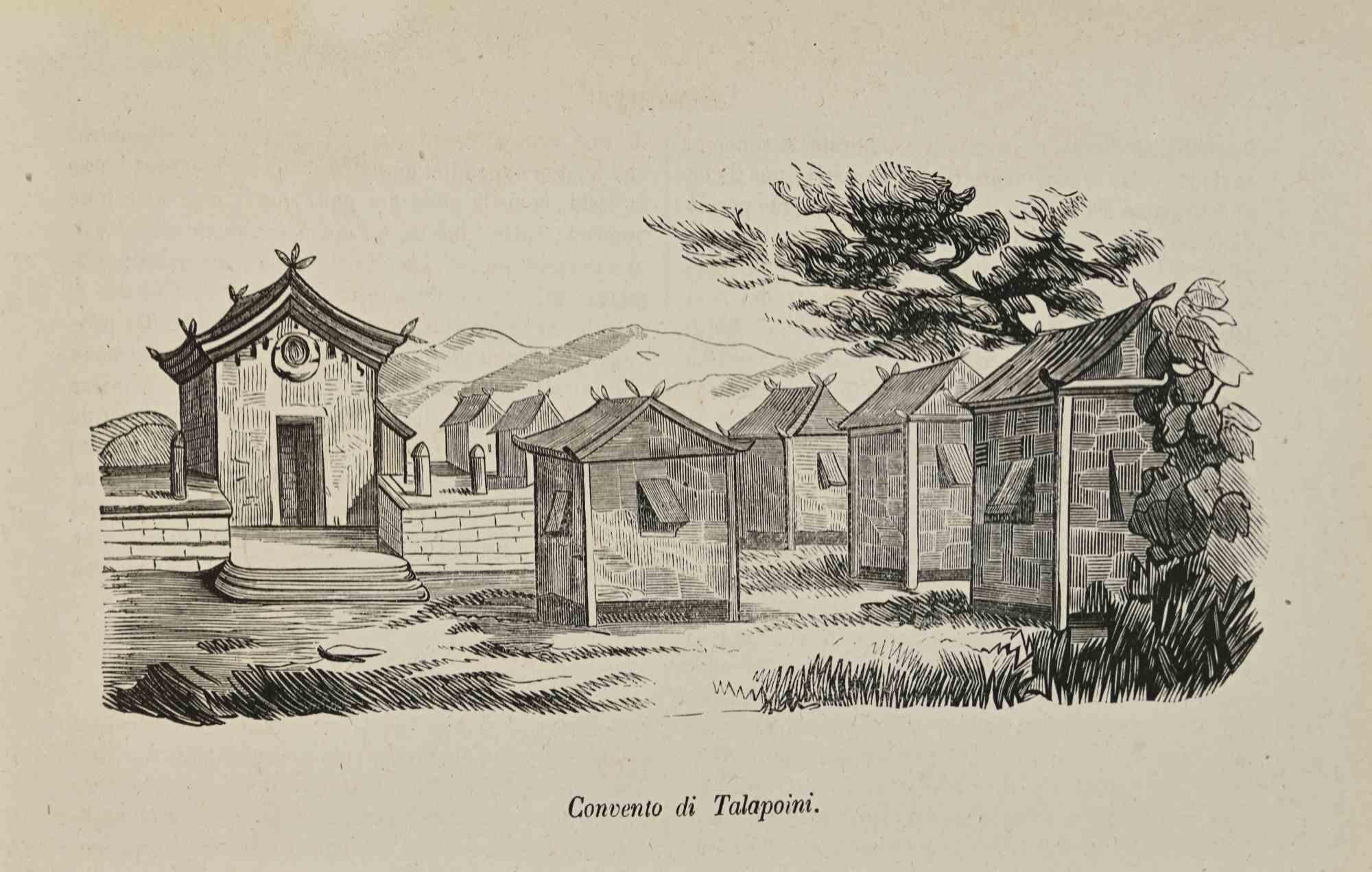 Various Authors Figurative Print – Talapoini-Konvent – Lithographie – 1862