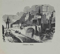 The Alcazar in Toledo – Lithographie – 1862