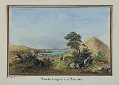 Tombes d' Ajax et patroclus - Lithographie - 1862