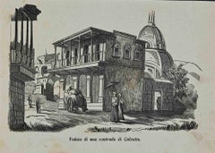 View of a District of Calcutta - Lithograph - 1862