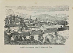 View of Jerusalem taken from the Mount of Olives - Lithograph - 1862