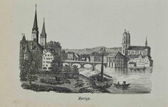 Antique Zurich - Lithograph - 1862