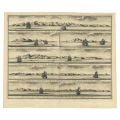 Antique Various Coastal Views of New Ireland, Valentijn, 1726