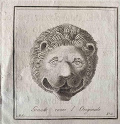 Tierfiguren – Original-Radierung verschiedener alter Meister – 1750er Jahre
