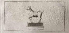Antique Animal Figures - Original Etching by Various Old Masters - 1750s