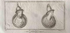 Antique Capital Letter - Etching by Various Old Masters - 1750s