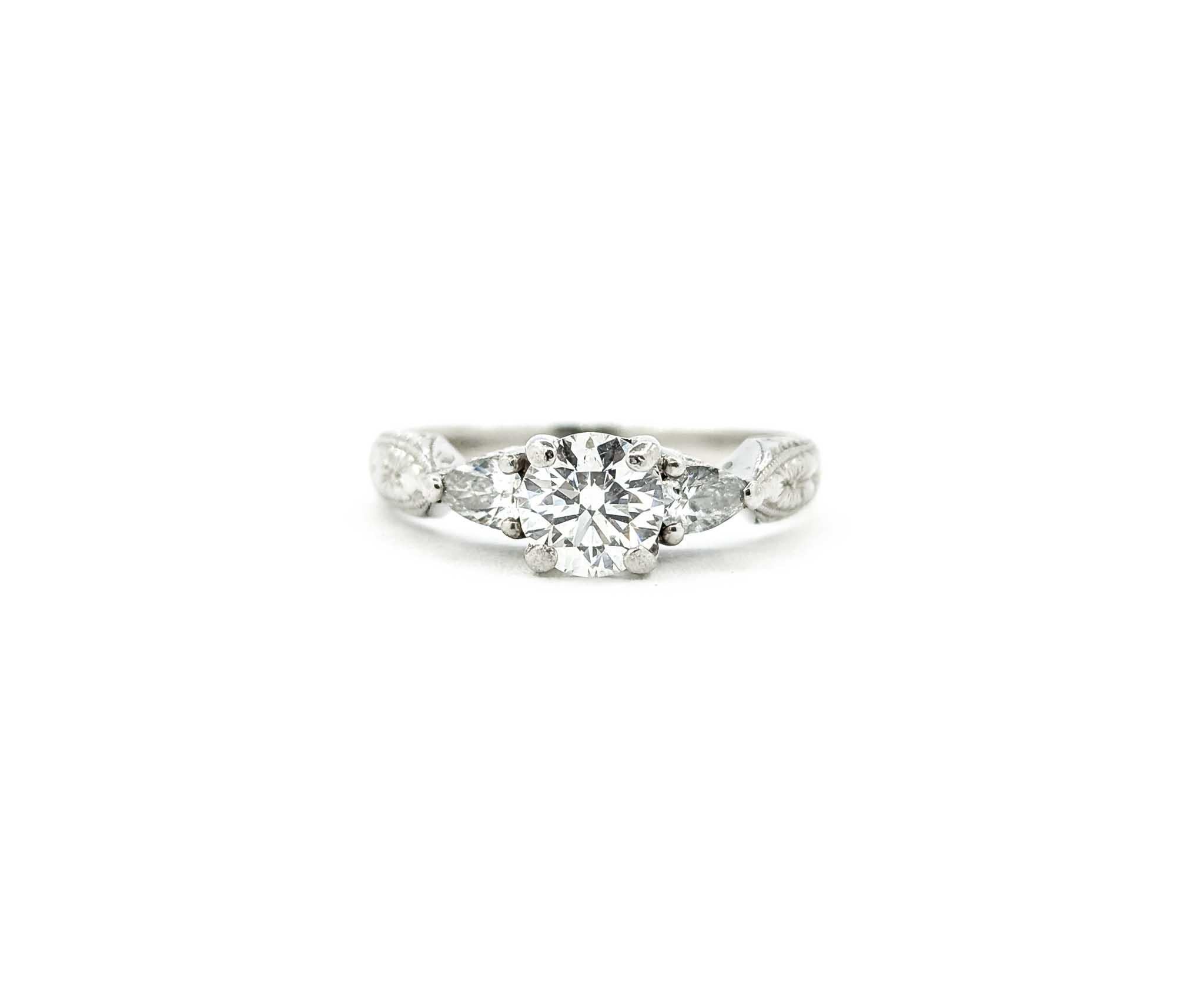 Varna, bague de fiançailles filigrane en deux tons en vente 9