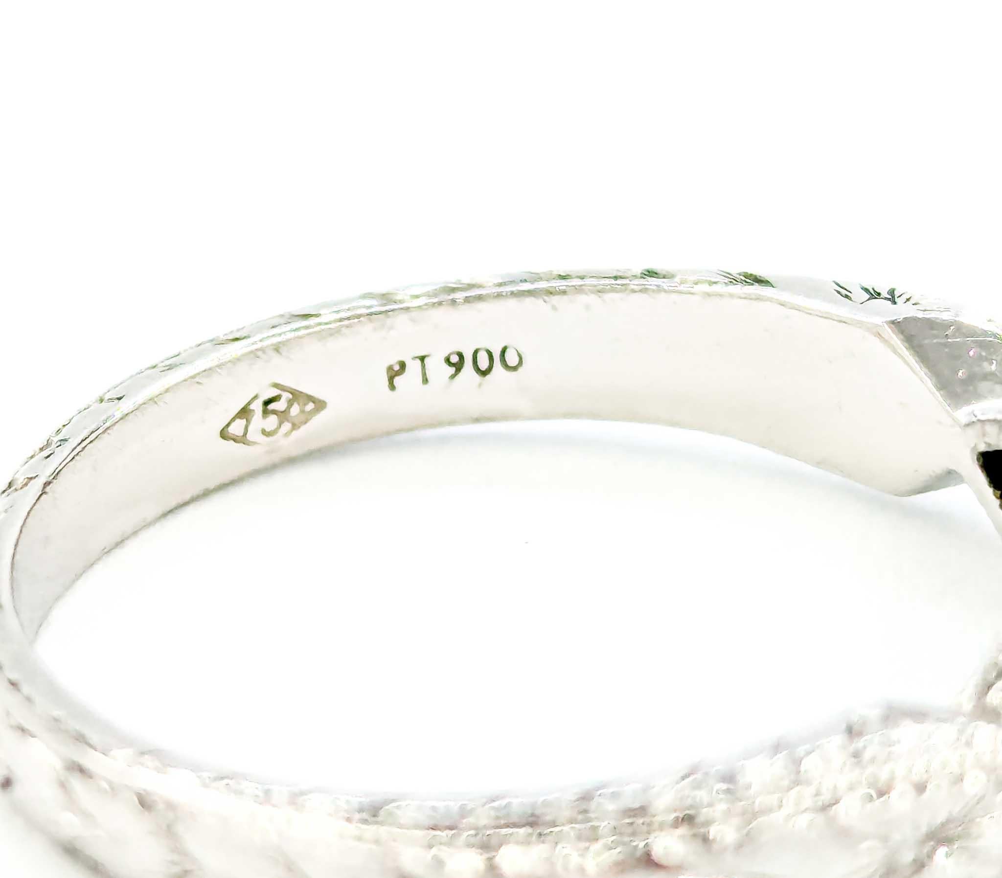 Varna, bague de fiançailles filigrane en deux tons en vente 3