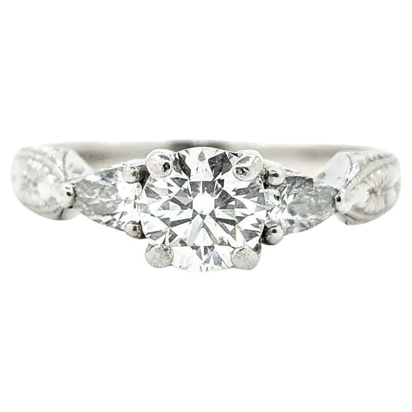 Varna, bague de fiançailles filigrane en deux tons en vente