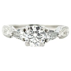 Varna Diamond Filigree Engagement Ring in Two Tone