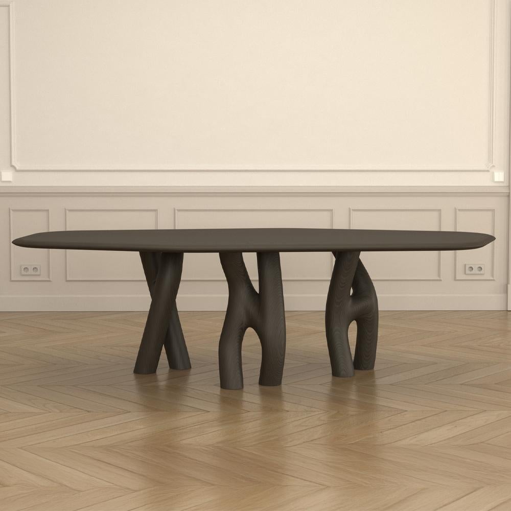One of a Kind Three Pieds Natural Wood Table by MANUFACTURE XXI In condizioni Nuovo in vendita a Geneve, CH