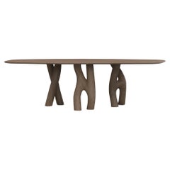One of a Kind Three Pieds Natural Wood Table by MANUFACTURE XXI