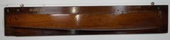 Varnished Half Model of a Yacht