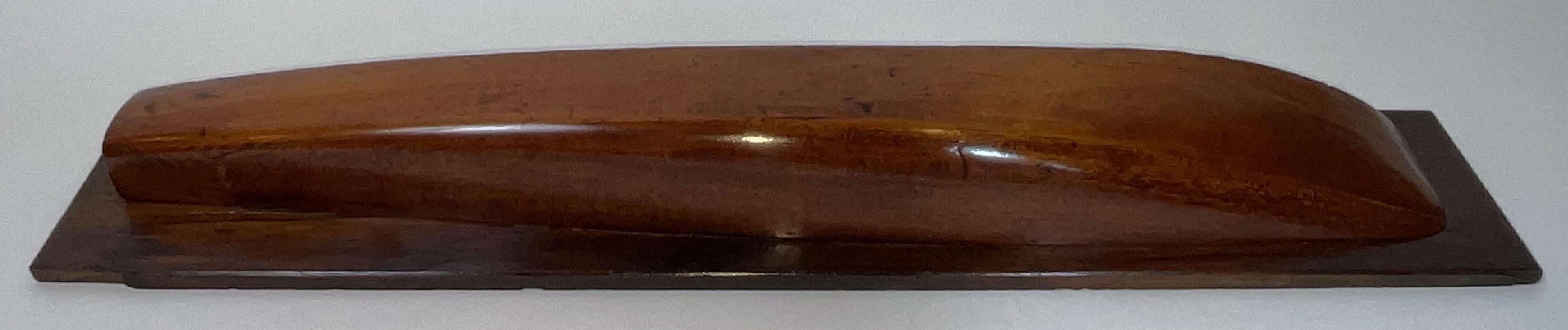 Legno Varnished Half Model of a Yacht in vendita