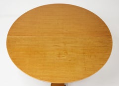 Varnished Lemon-Tree Circular Table by Jean Royère, circa 1950