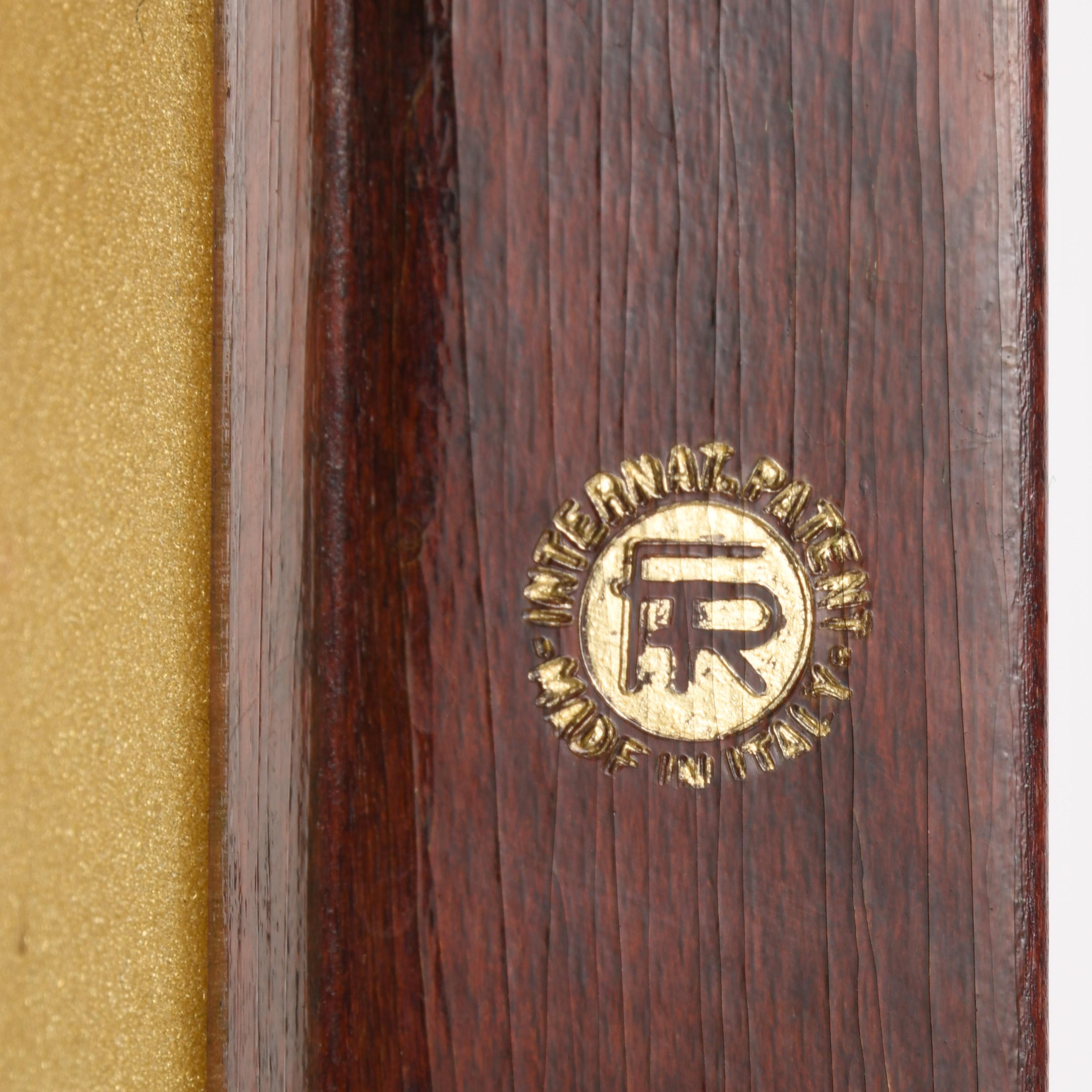 Varnished mahogany valet produced in Italy in the 1960s by Fratelli Reguitti 1
