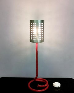 Varnished Metal and Aluminum Table Lamp by Carmelo La Gaipa, Italy, 2019