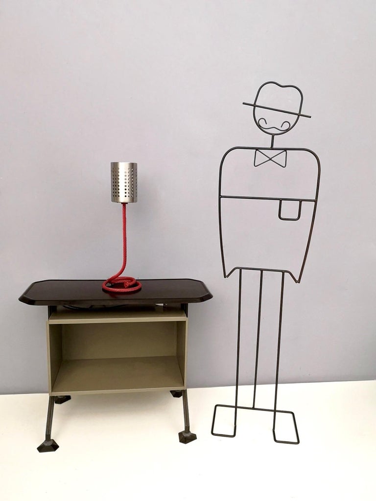 Varnished Metal and Aluminum Table Lamp by Carmelo La Gaipa, Italy