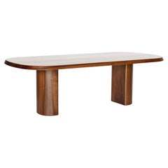 Varnished Walnut Ki 2 Legs Table 250 by Victoria Magniant