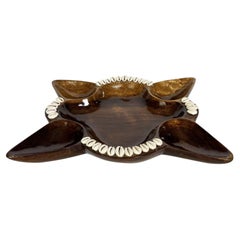 Varnished Wooden Vide-Poche, France, 1960s