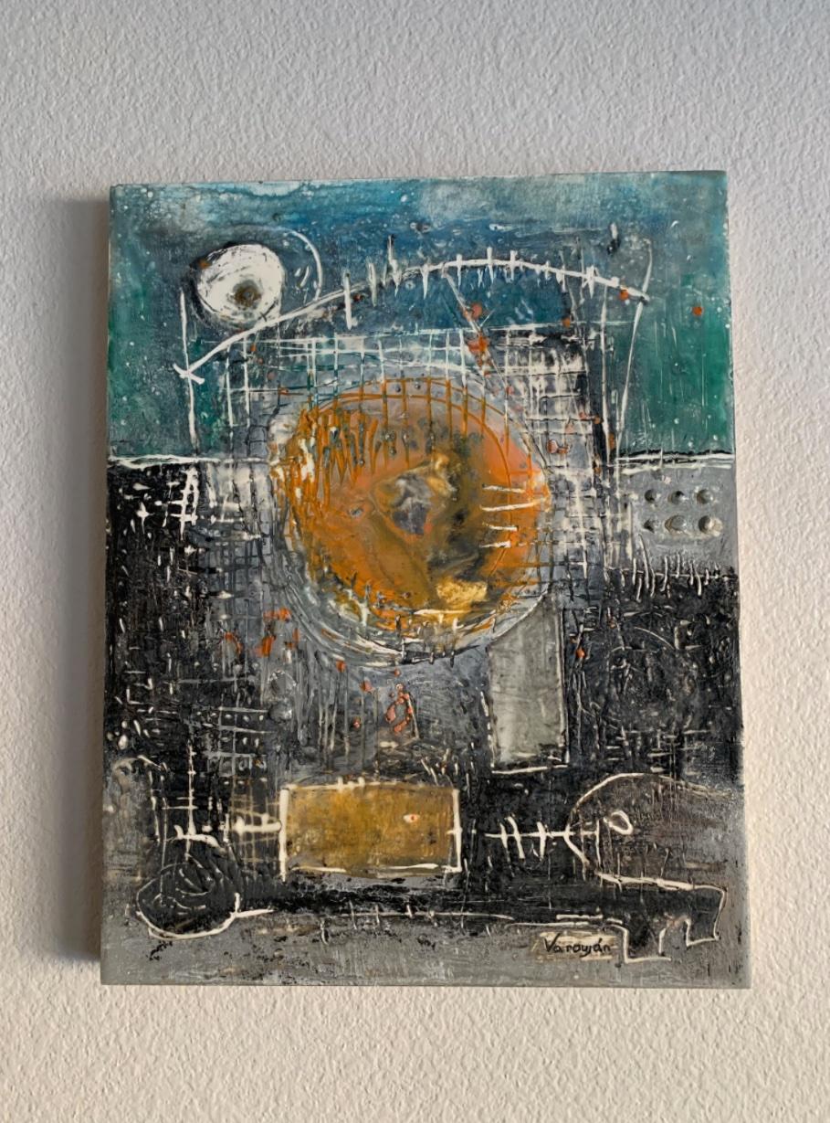 A New Day Abstract Contemporary art Original Painting, Ready to Hang For Sale 3