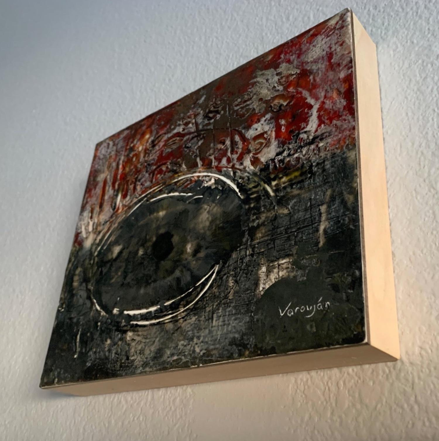Artist: Varouján Hovakimyan
Title: Ancient Ritual
Medium: Wax, Oil on Wood Panel
Year: 2019
Style: Contemporary Art, Encaustic
Dimensions: 6.5