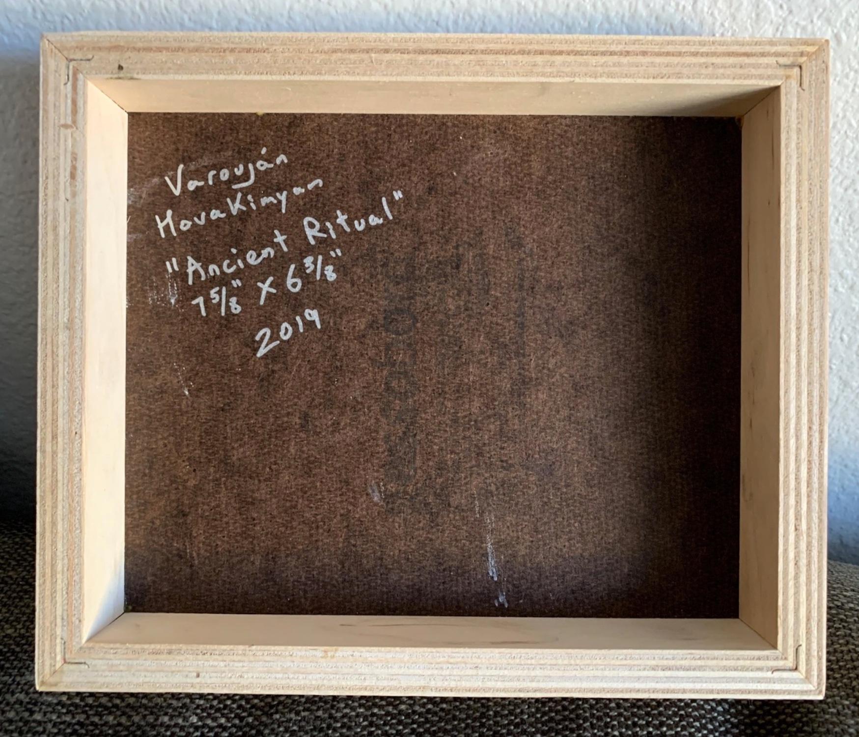 Ancient Ritual Abstract Contemporary art Original Painting, Ready to Hang For Sale 2