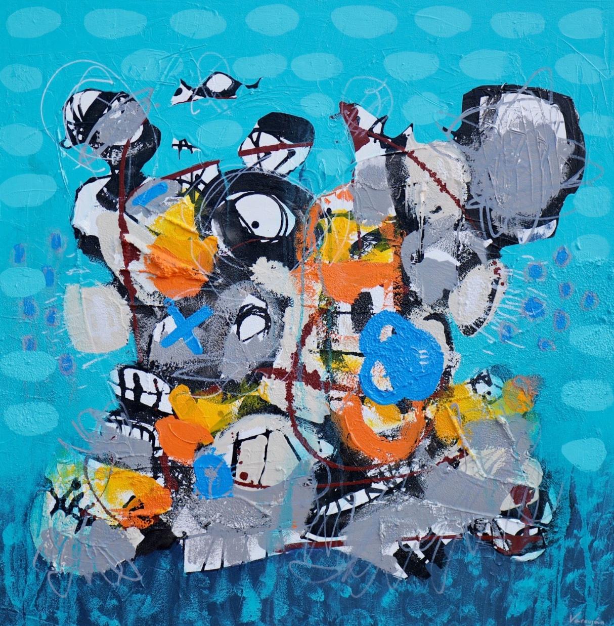 Awareness Abstract Contemporary art Original Painting, Ready to Hang