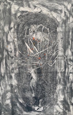 Crisalide, Monotipo Astratto Arte contemporanea Pittura originale