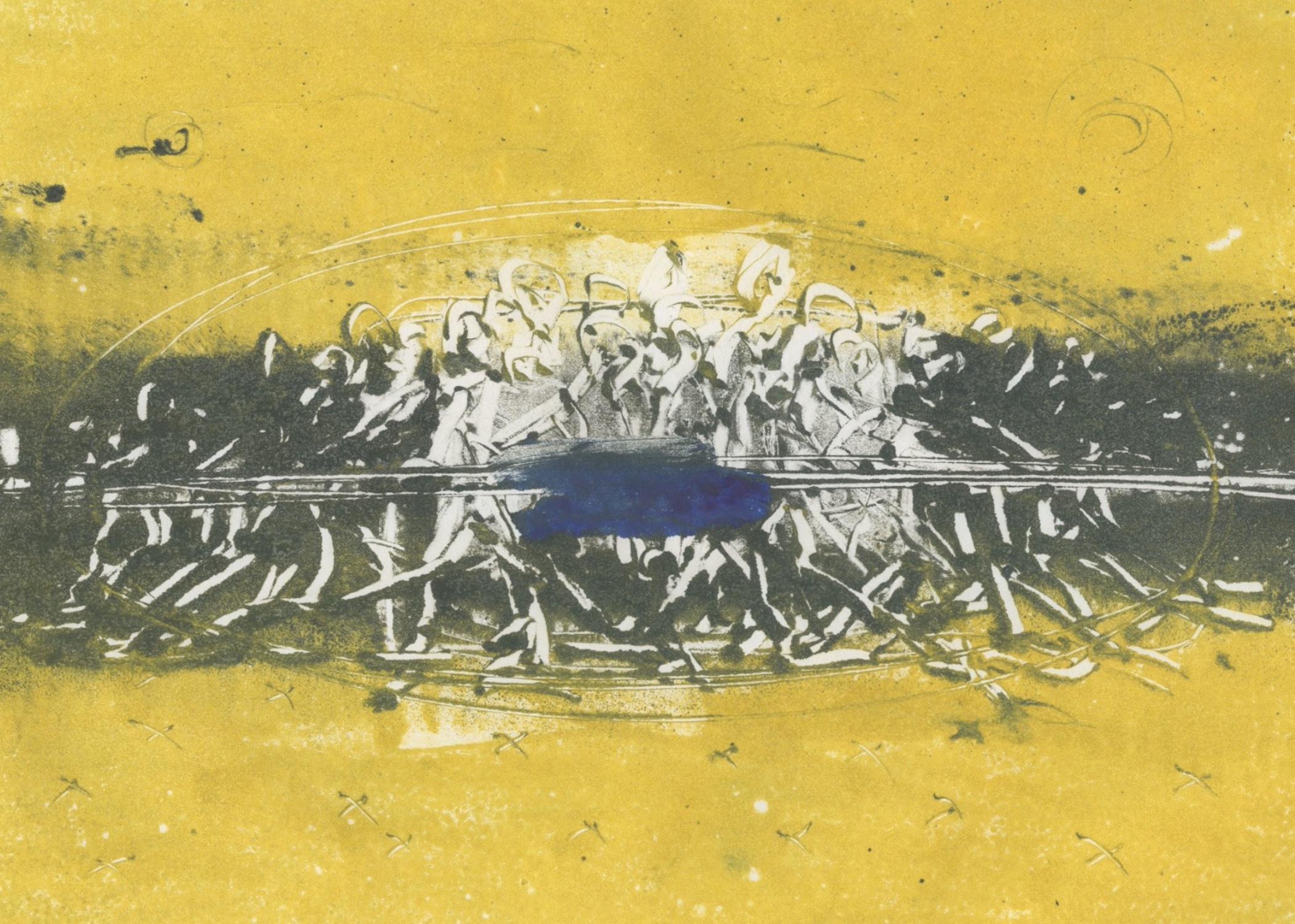 Varoujan Hovakimyan Abstract Painting – Clash, Abstrakt Zeitgenössische Kunst Originalgemälde