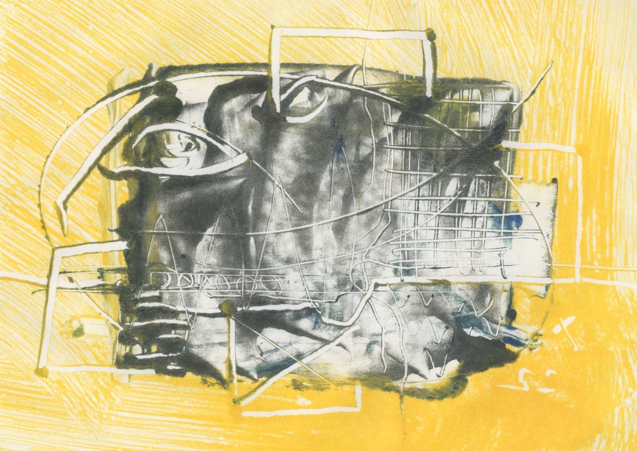 Kombiniert, Abstrakt Zeitgenössische Kunst Originalgemälde