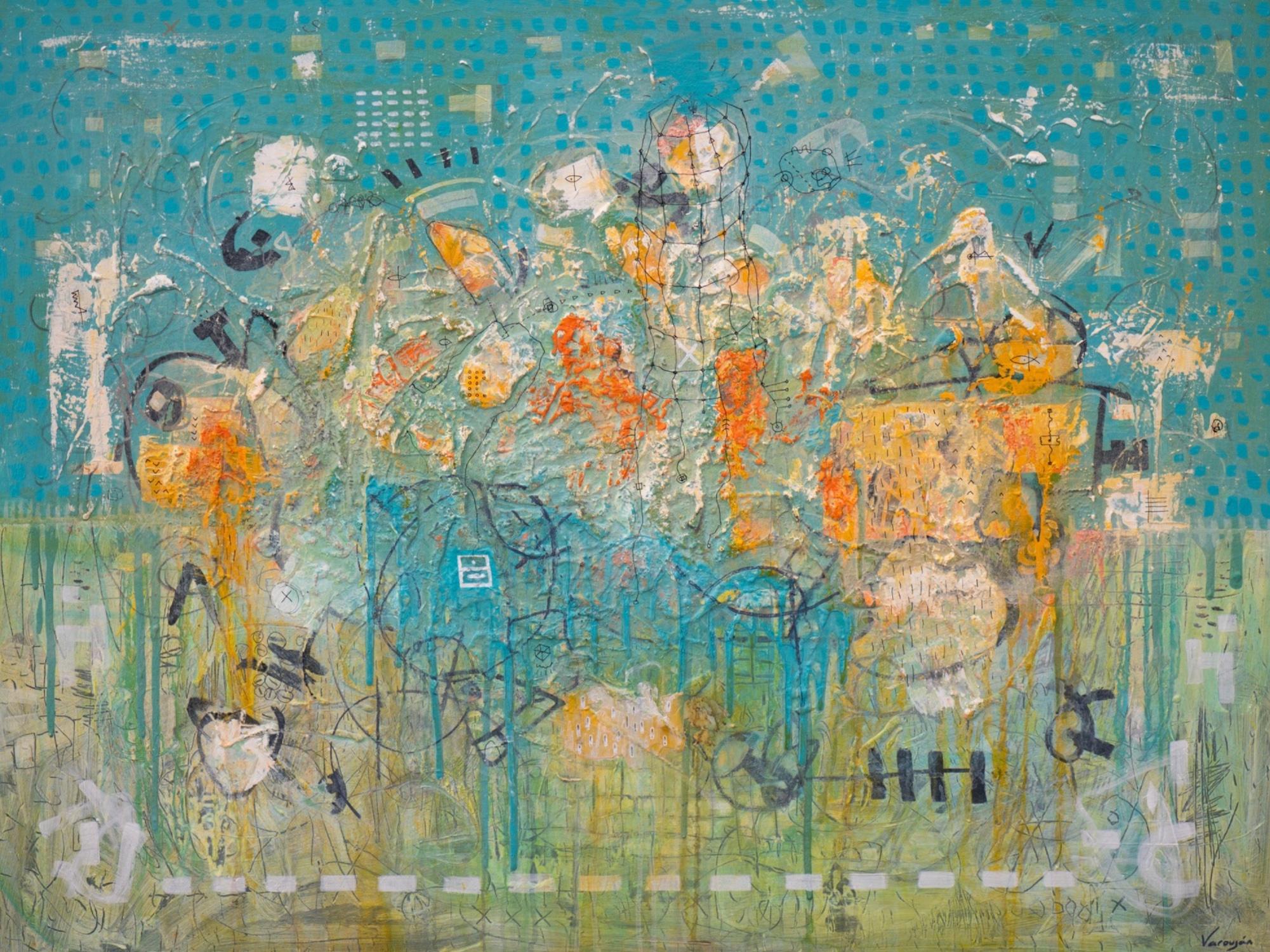 Exploration Abstract Contemporary art Original Painting, Ready to Hang