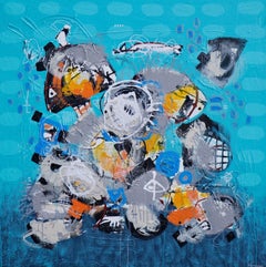 Motivazione Arte astratta contemporanea Pittura originale, pronta da appendere