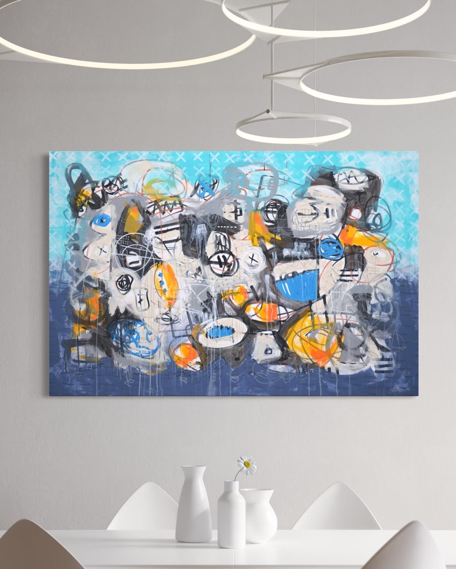 Possibilities No. 2 Abstract Contemporary art Original Painting, Ready to Hang For Sale 1