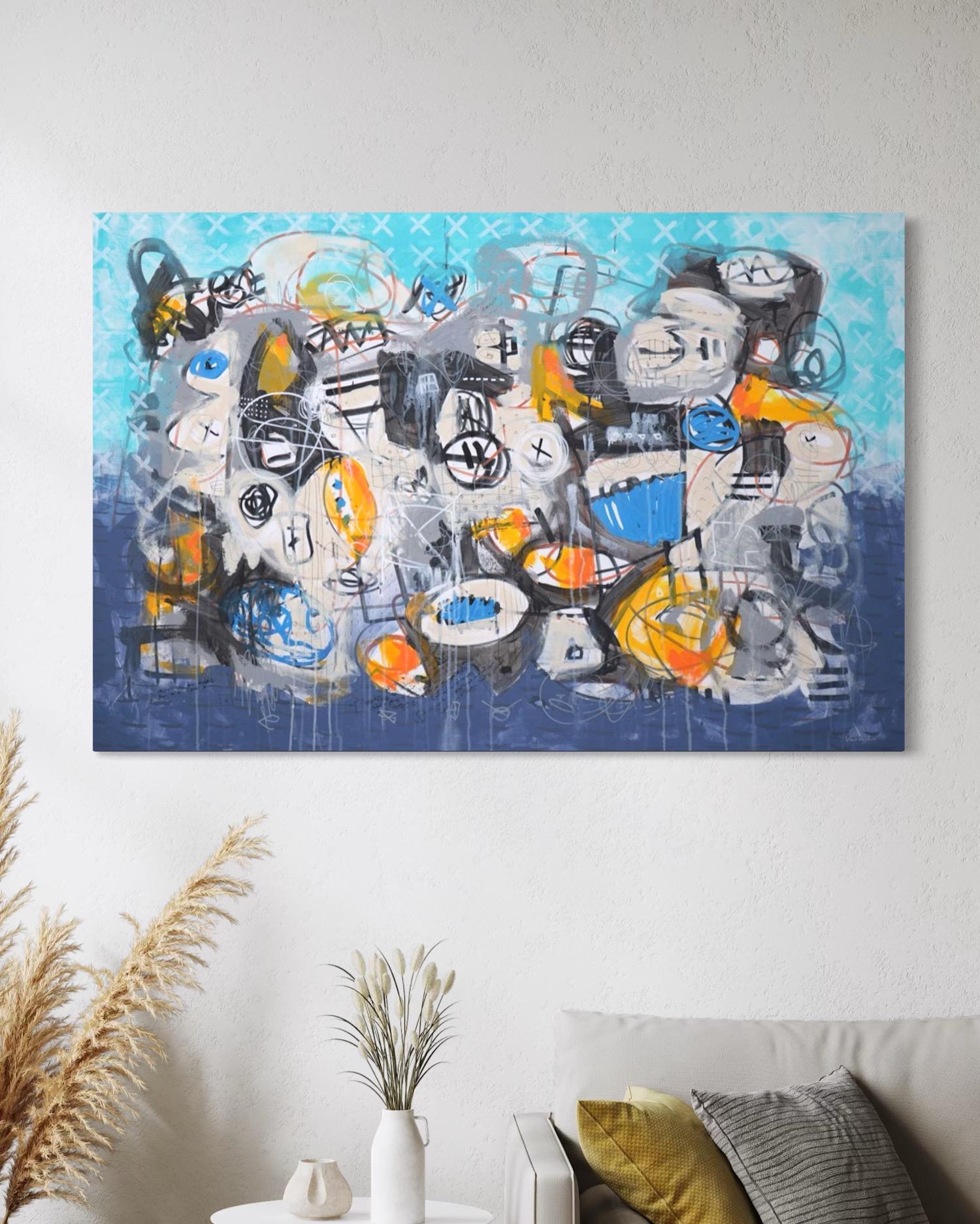 Possibilities No. 2 Abstract Contemporary art Original Painting, Ready to Hang For Sale 2