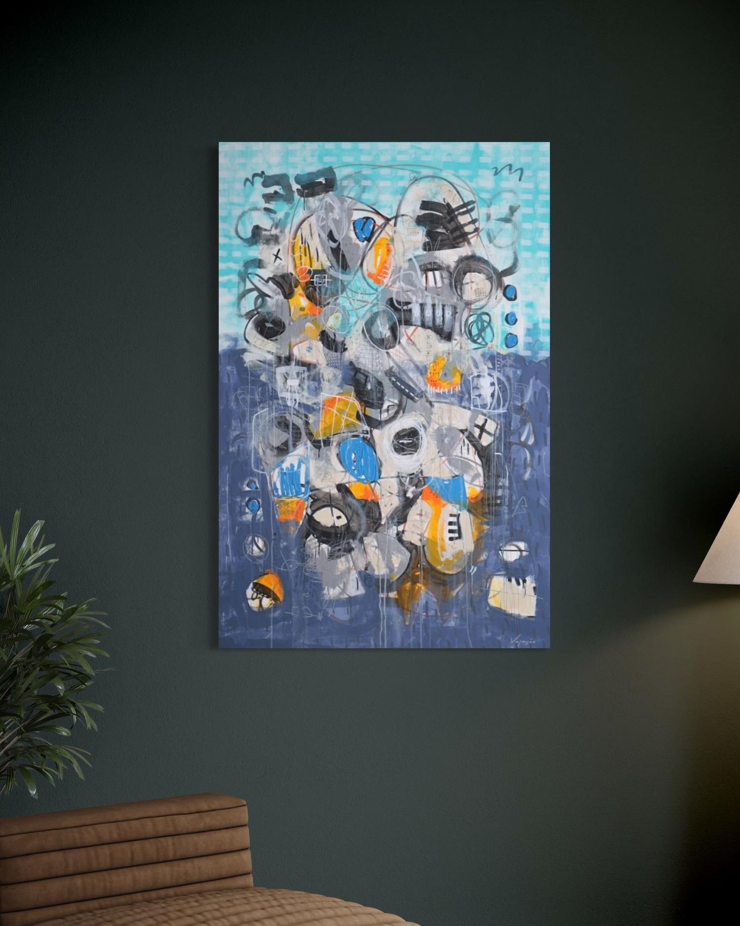 Possibilities No. 3 Abstract Contemporary art Original Painting, Ready to Hang For Sale 1