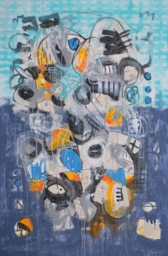 Possibilities No. 3 Abstrakt Zeitgenössische Kunst Originalgemälde, hängefertig