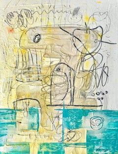 Hace trescientos mil años, Arte abstracto contemporáneo Pintura original