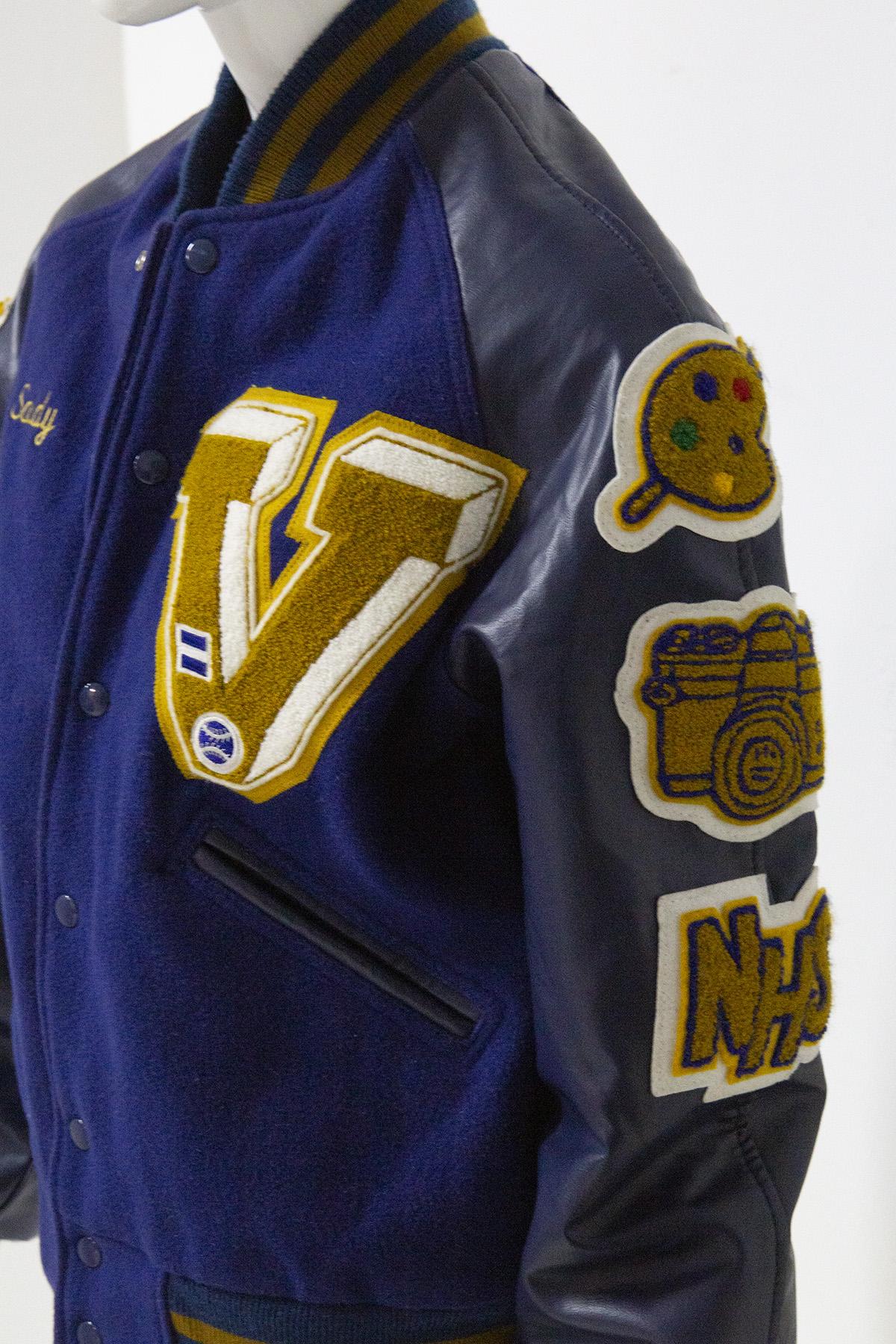Varsity blue and yellow jacket College  In Good Condition In Milano, IT