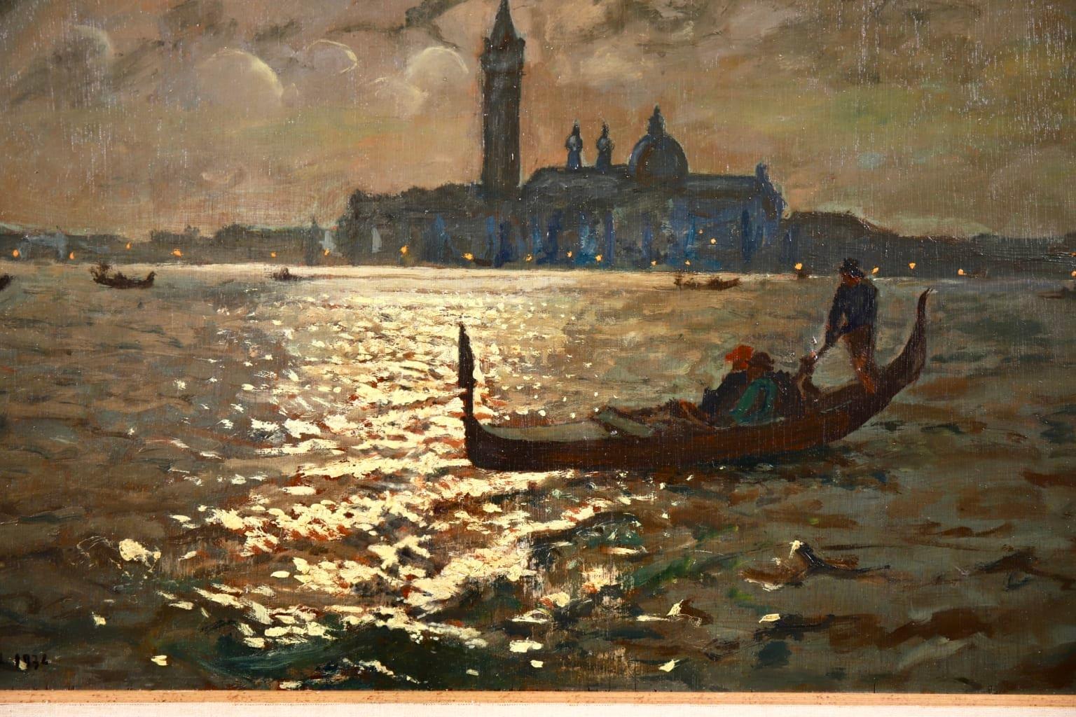 Venice - Evening - Impressionist Oil, Boats in Seascape by Vartan Makhokhian 6
