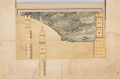 Senza titolo (Castello) Collage di carta