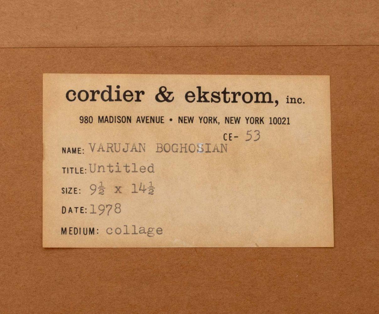 Untitled (Castle) Paper Collage For Sale 3