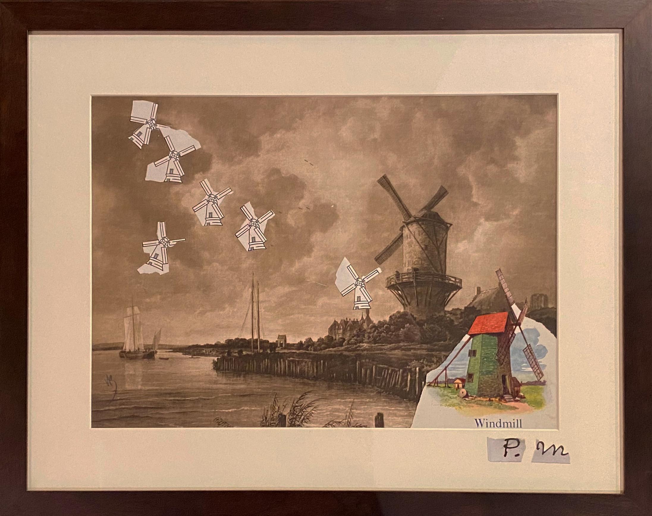 Windmills Collage - Art by Varujan Boghosian