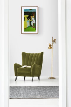 Evening in Paris I - 21st Century Contemporary Limited Edition Linocut Print