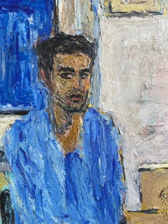 Cyrill - 21st Century Contemporary Expressionism Oil Male Portrait Painting