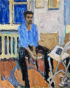 Cyrill - 21ème siècle Expressionnisme Contemporain Peinture Portrait Masculin à l'Huile