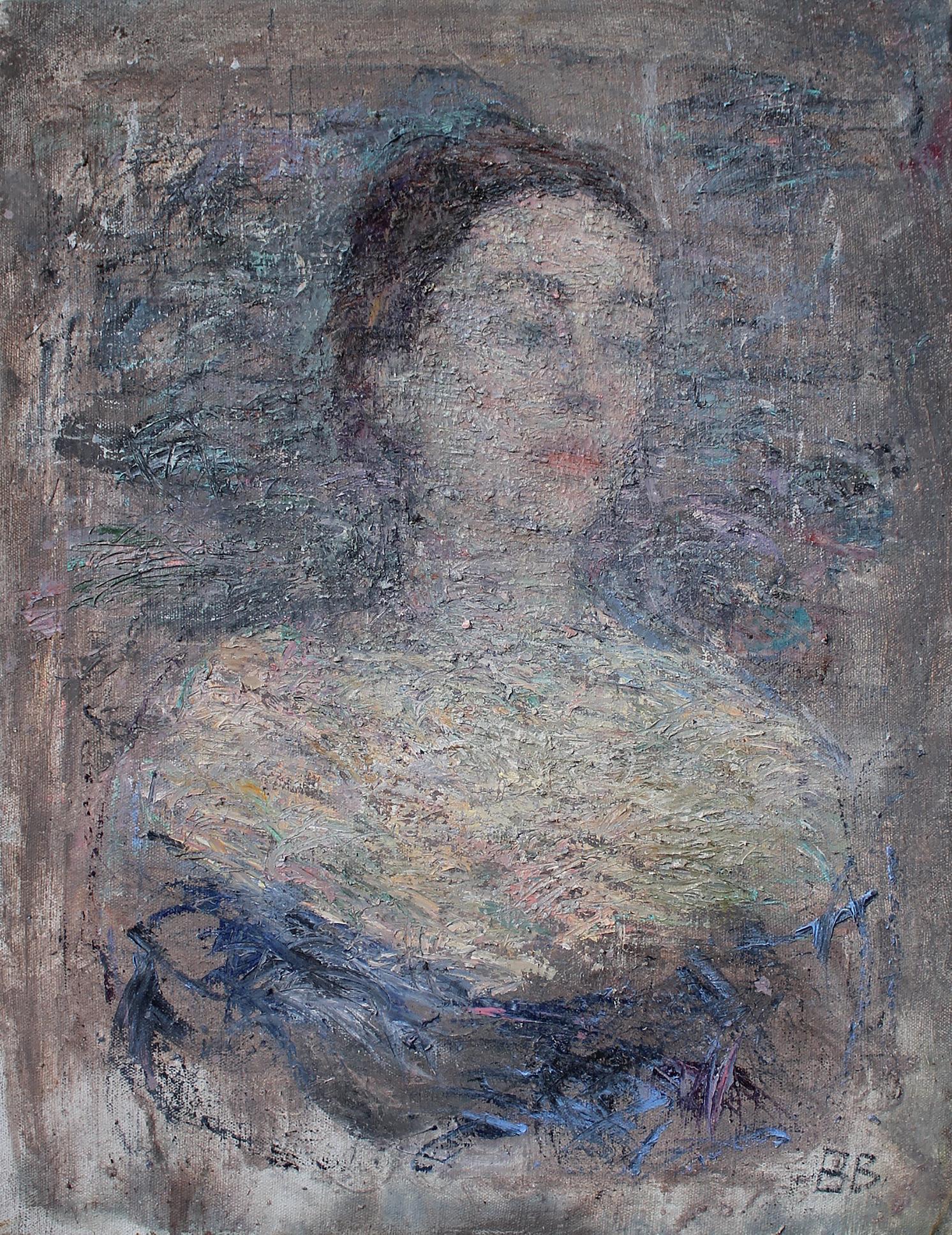 Varvara Vyborova Portrait Painting - Galina - 21st Century Contemporary Female Beauty Expressionist Oil Painting
