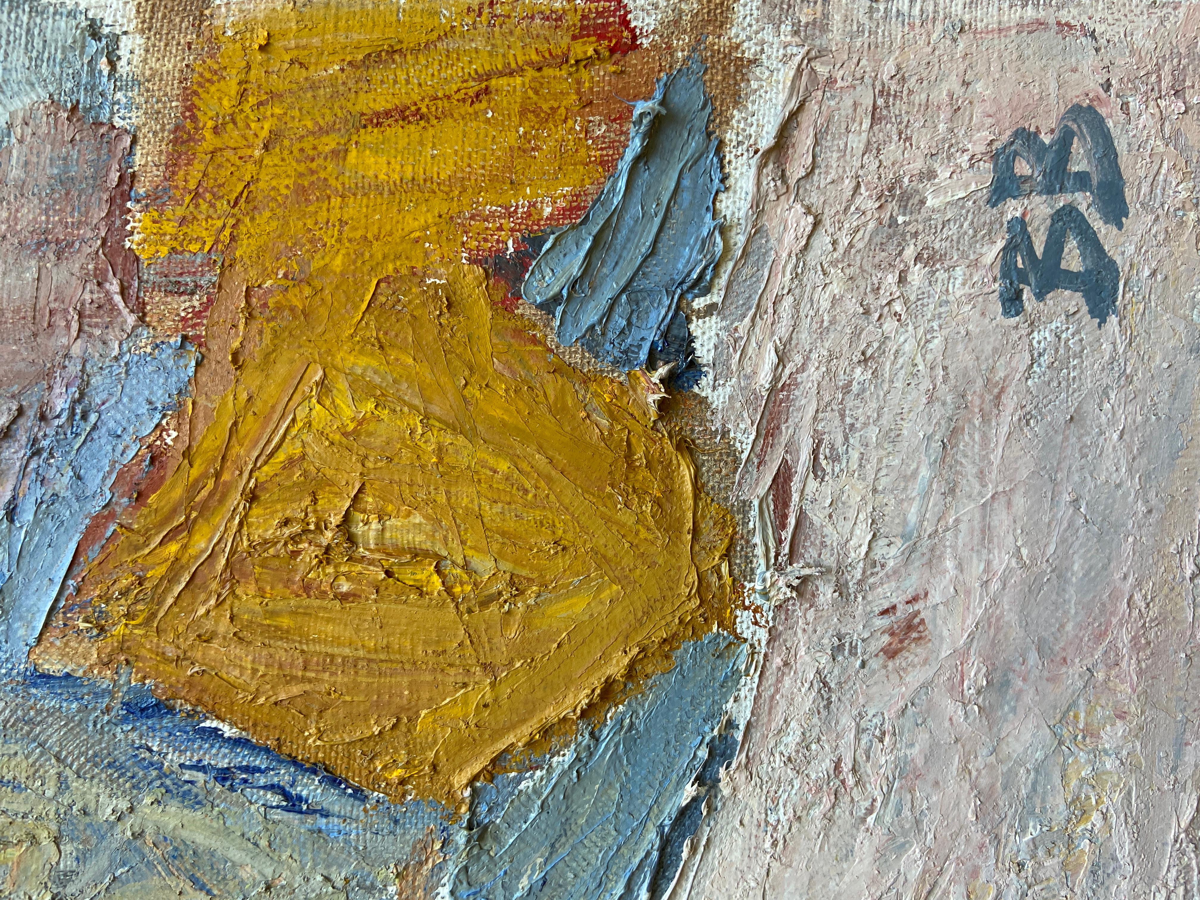 Stillleben mit getrockneten Zitronen – Zeitgenössisches Ölgemälde des 21. Jahrhunderts (Impressionismus), Painting, von Varvara Vyborova