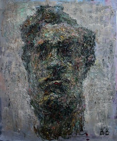 Study of a Bourdelle's Sculpture Beethoven - 21st Century Contemporary Painting